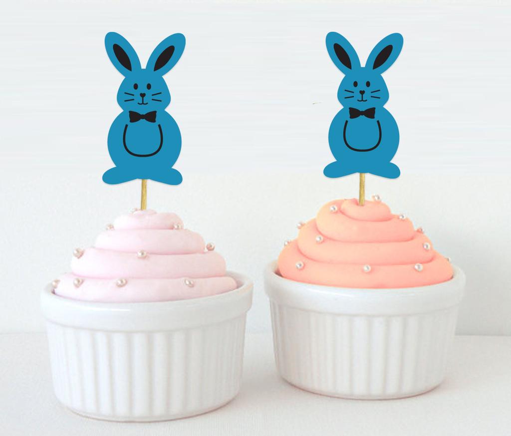 Дарлинг Сувенир| Блестящие золотые пасхальные кролики, ботворезы для кексов, украшение для десерта, топперы для кексов - упаковка