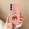 Чехол для Samsung Galaxy M35 5G Милый Котик Полное Покрытие Оболочка Телефона Для Samsung M 35 Противоударные Мягкие Жидкий Силикон Задние Крышки