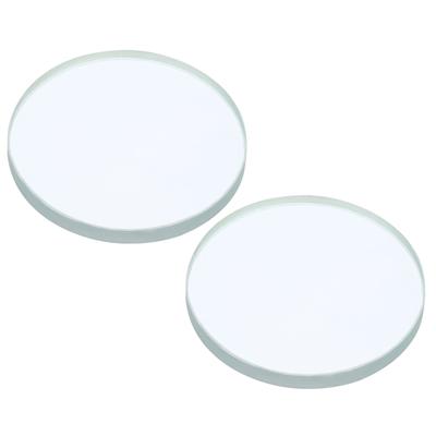 PATIKIL 200 мм фокусное расстояние двояковогнутые линзы 2 шт диаметр 50 мм высота 5 мм стеклянная оптическая полированная круглая линза края для физических экспериментов прозрачный