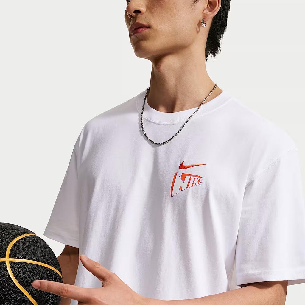 Nike Свободный крой Хлопок Комфортная Баскетбольная футболка Мужские топы IR6282100