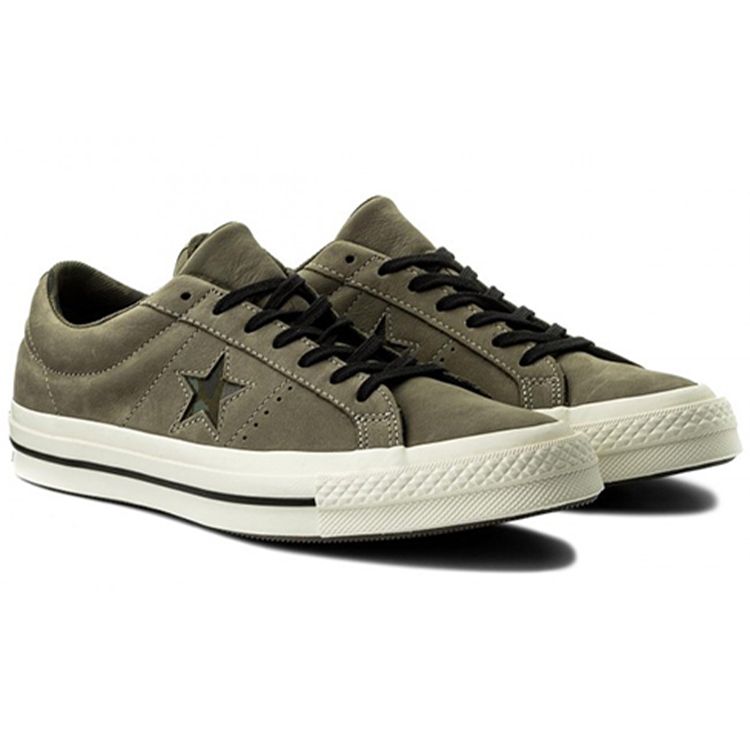 Converse One Star Модная Повседневная Кожаная Обувь Низкий Верх Холщовые Кеды Камуфляжный Принт Унисекс Кроссовки 159581C
