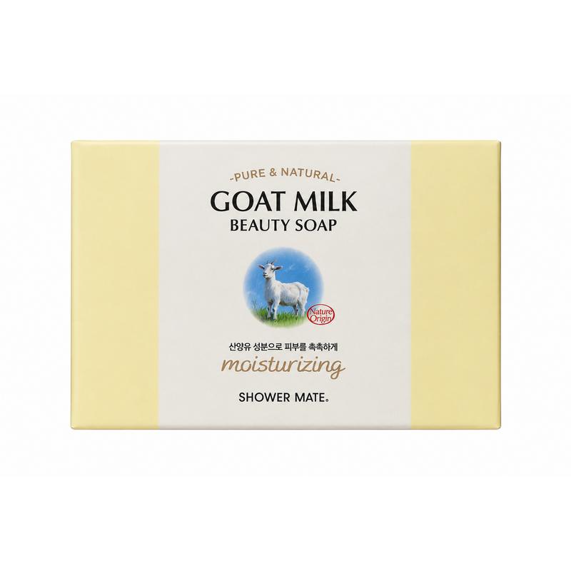 Aekyung Shower Mate New Goat Milk Soap, 80g x 12 pcs