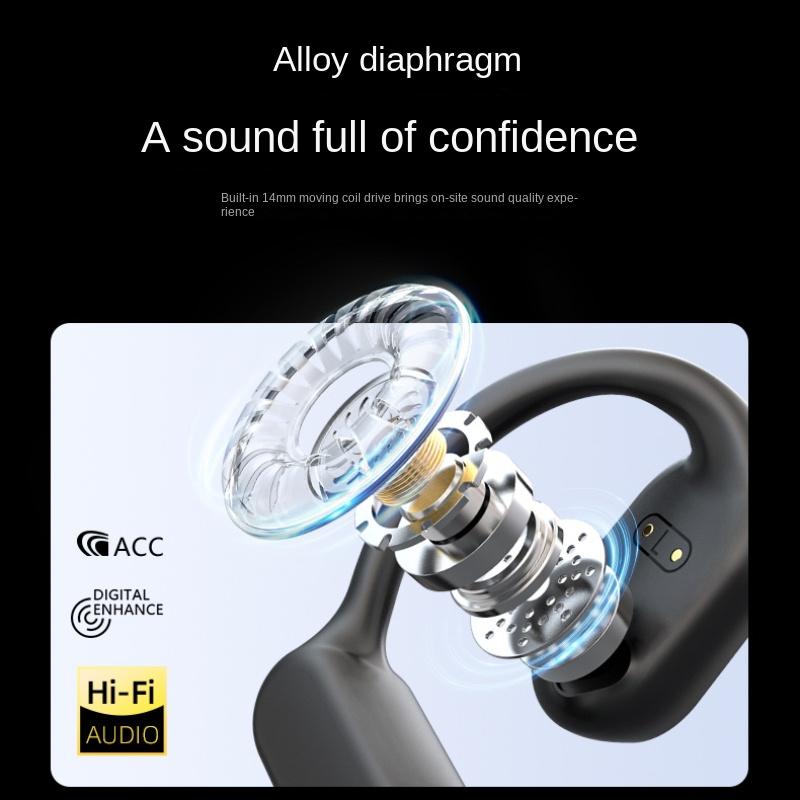 Новая подвесная Bluetooth-гарнитура ушного типа не входит в ухо, беспроводные спортивные наушники с открытой костной проводимостью