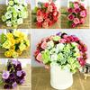 Fake Rose Flowers Artificial Floral Plant Wedding Party Decor 21 Heads On 1 Bouquet