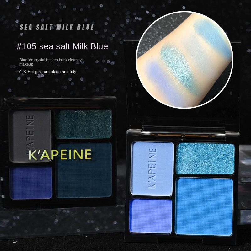 High Cold Heart Matte Pearl Fine Flash Водостойкая летняя дымчатая женская четырехцветная палитра теней для век