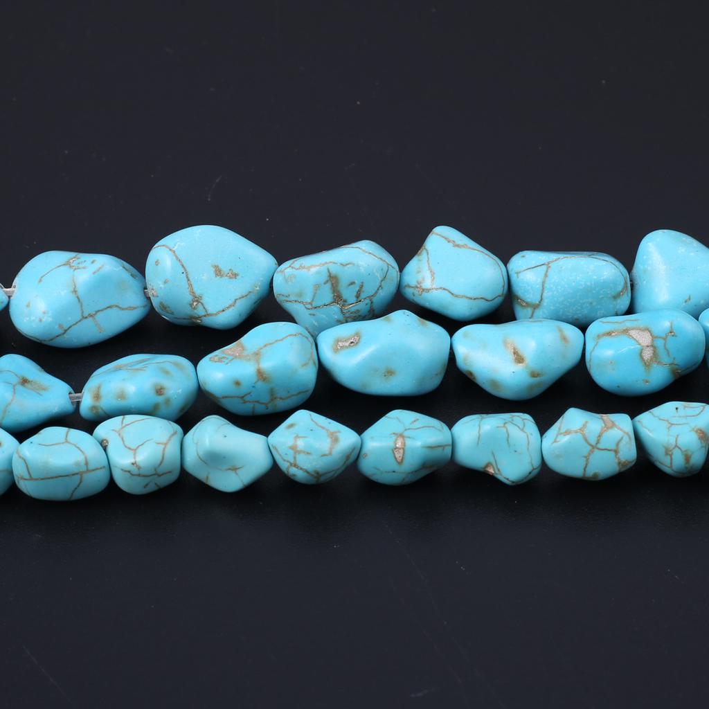 1Strand Natural Stone Beads Irregular Turquoise Loose Spacer Beads for Jewelry Making DIY Necklace Bracelet Accessories