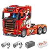 Technical City 1708pcs Scanias Longline V8 Tractor Truck Model Building Blocks Assemble Car Bricks Toys For Children Gifts
