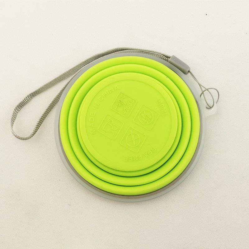 Портативный дорожный стакан из пищевого силикона: Складной и Легкий для переноски