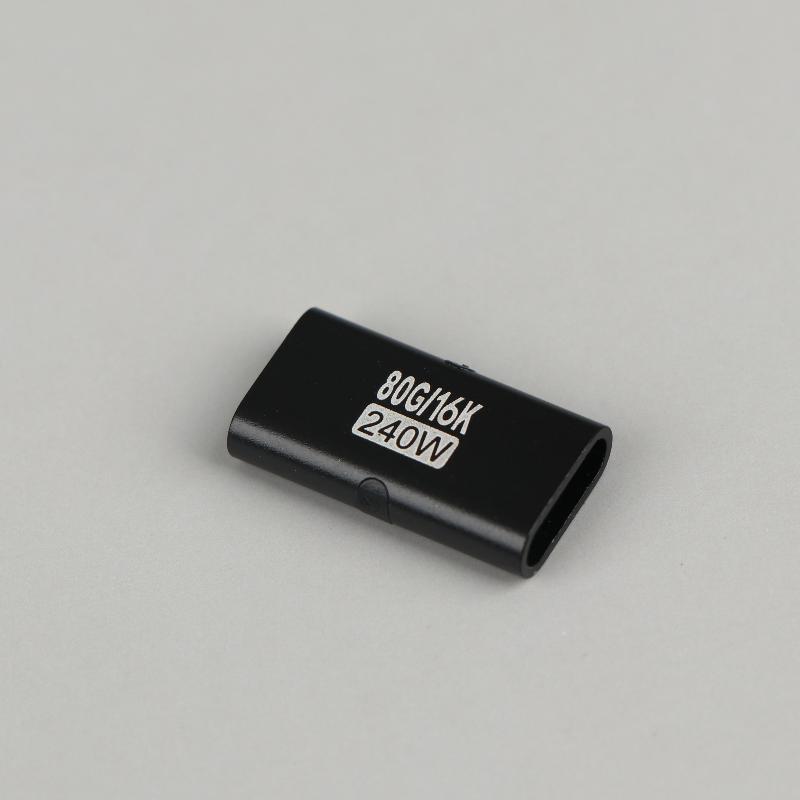 240 Вт Адаптер Type-C Женский-Женский Высокоскоростной PD Быстрая Зарядка USB C Удлинитель Конвертер для Игрового Ноутбука Док-станции