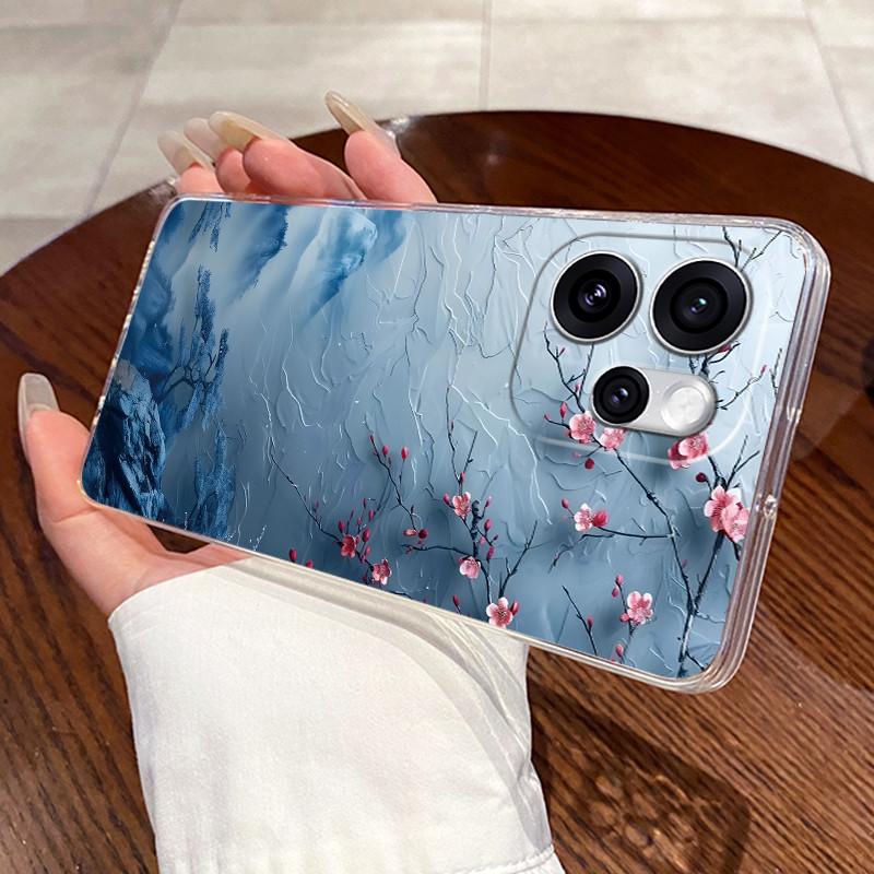 Гелевый чехол для OPPO Reno15 F 5G Capa Reno 15 Pro Max 15PRO Прозрачный Силиконовый Мягкий ТПУ Задняя крышка Милый Кот Кролик Сердце Чехол для телефона