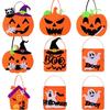 Halloween Candy Bag Holiday Party Decorations Sugar Bag Children's Handmade DIY Ghost Pumpkin Tote Bag
