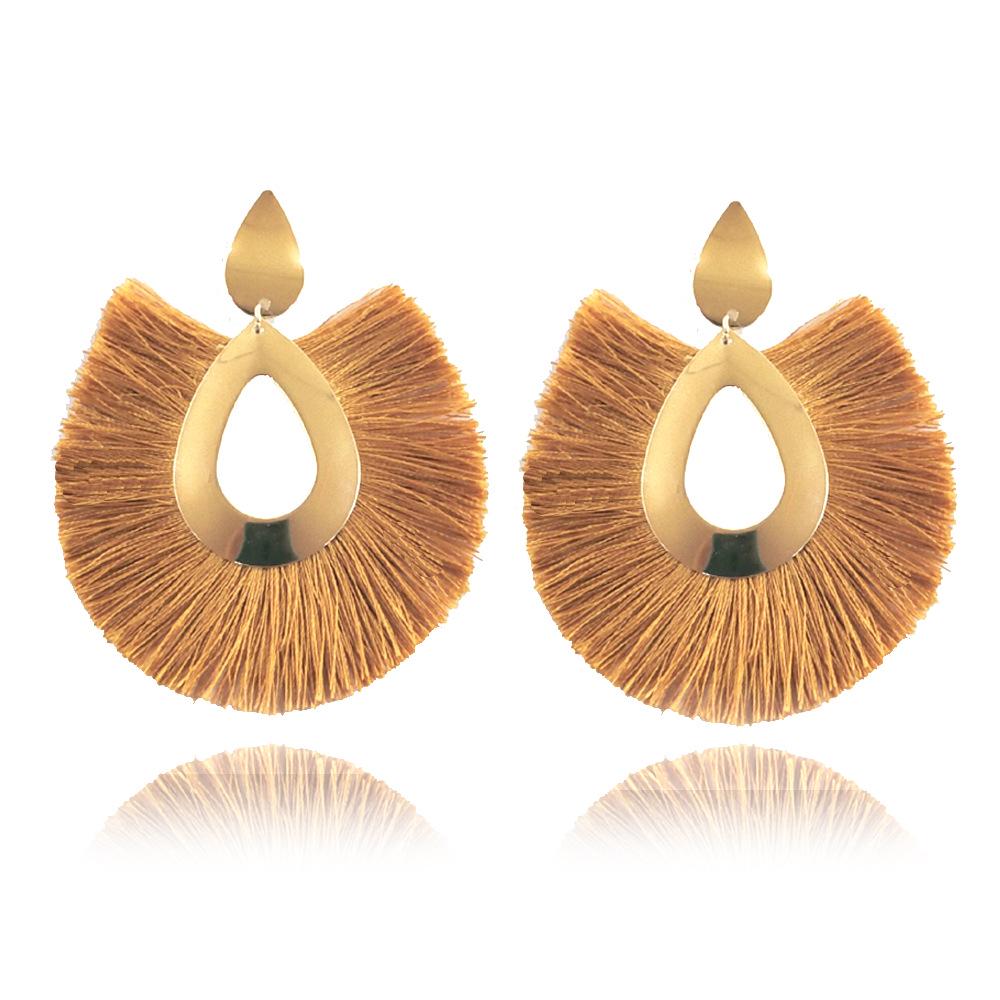 Женские серьги,,Большая богемская кисточка