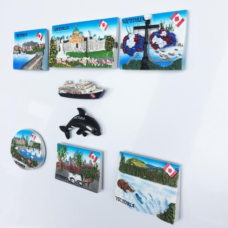 Магнит на холодильник канадский пейзаж 3D смола ручной работы ремесло туристическое путешествие городской сувенир коллекция наклейка на холодильник