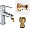 1pc Brass Male Quick Threaded Connector Adaptor Garden Water Hose Pipe Tap Connector KTY