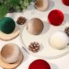 12PCS Plastic Flocked Christmas Ball 8cm Xmas Ornament Ball High-quality Christmas Tree Balls Home
