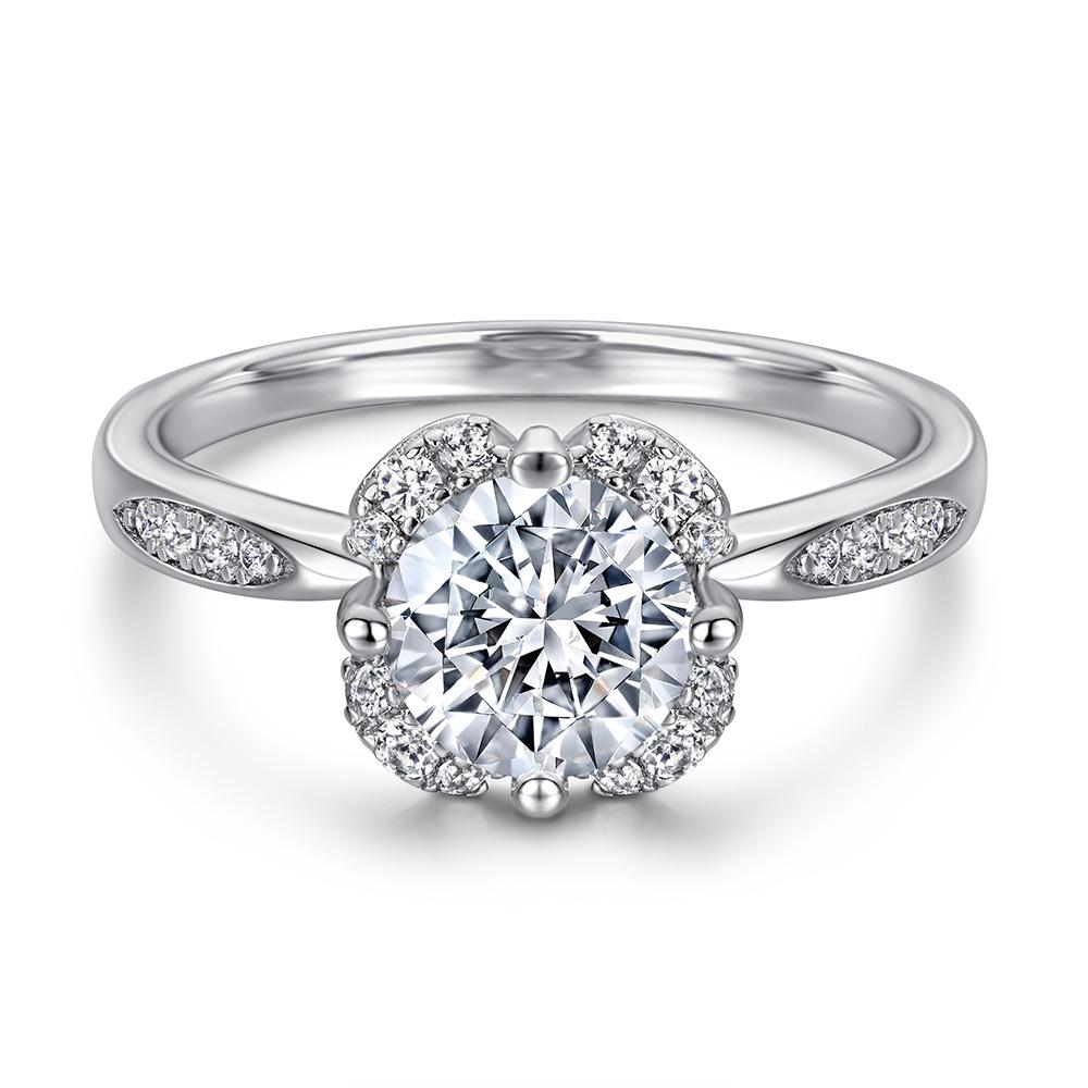 Классическое кольцо Lindon из стерлингового серебра 925 пробы с цирконом, женские ювелирные изделия, свадебный подарок для вечеринки