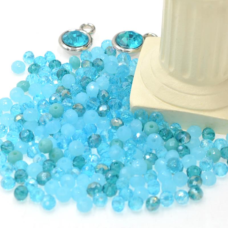Небесно-голубой разноцветный 145/50 шт. Rondelle Австрия граненый кристалл кварцевые подвески бусины свободные бусины-разделители для самостоятельного изготовления ювелирных изделий