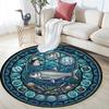 Marine Life Glass Round Area Rug Under Office Chairs Bedroom Living Room Home Decor