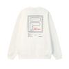 Fila Оригинальная флисовая версия Модный повседневный универсальный теплый свободный пуловер Толстовка Мужская толстовка Белая F11M549214FWT