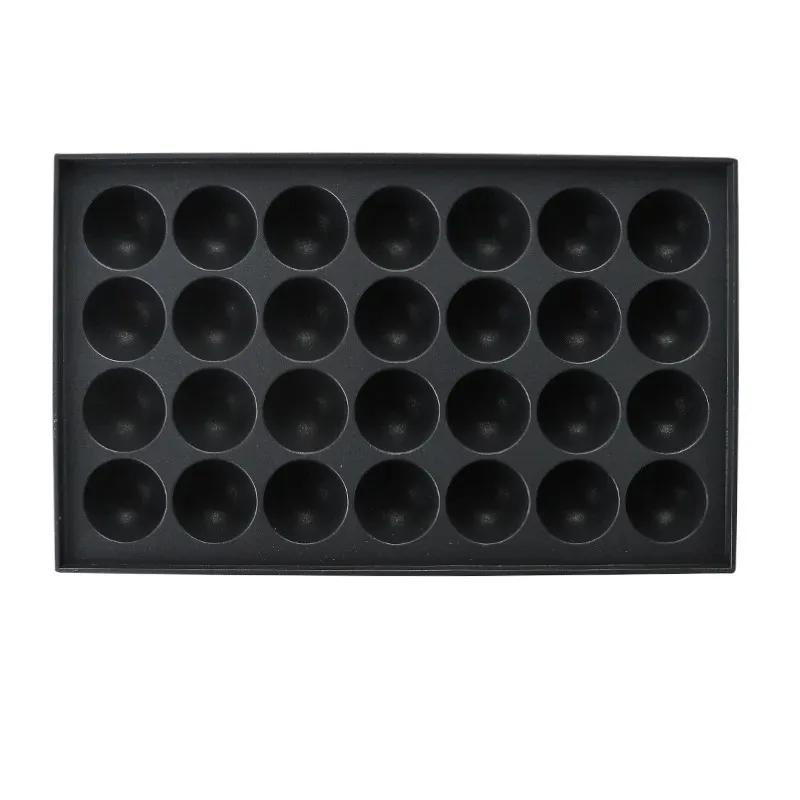 28-hole Octopus Balls Baking Pan Food Grade Half Ball Round Bakery Pan Non-Stick Semicircle Shape Baking Tray Cake Molds