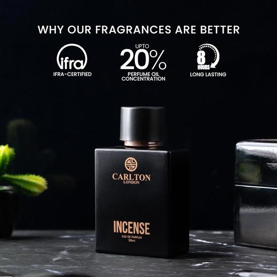 Carlton London Incense Eau de parfum | Премиальные стойкие и освежающие духи для мужчин - 100 мл | Роскошный спрей для тела для мужчин