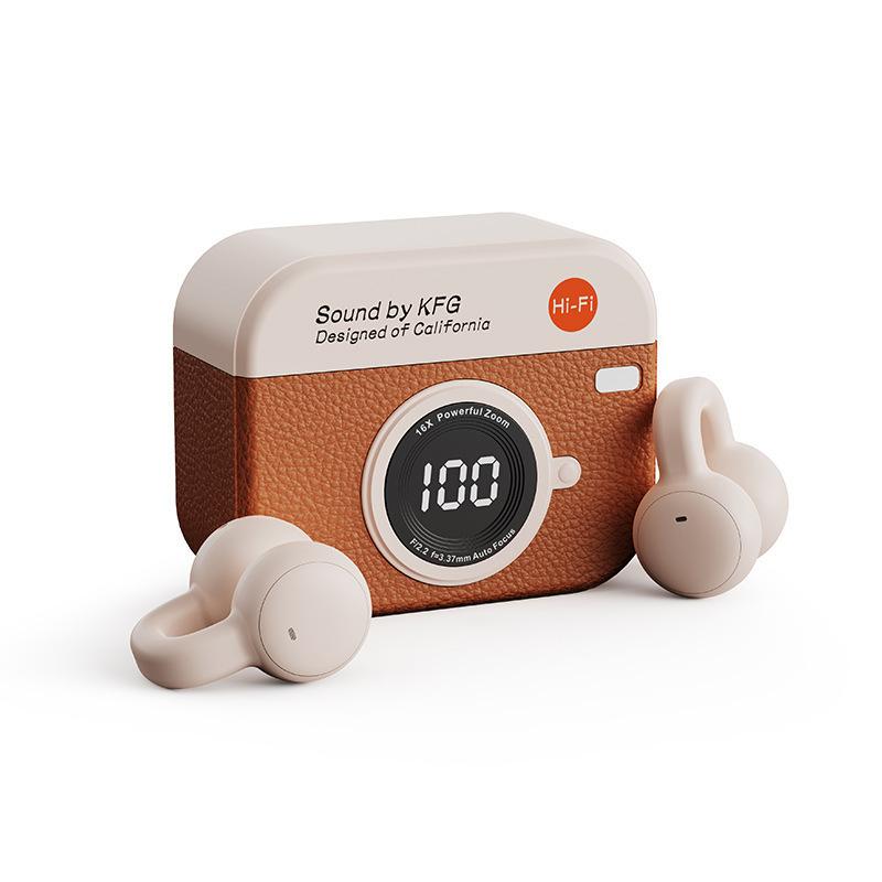 Ретро новая Bluetooth-гарнитура-клипса для уха высокое качество звука долгий срок службы батареи спортивная костная проводимость удобная не в ухе