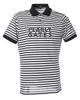 PEARLY GATES Short Sleeve Polo Shirt Is PG Border Golf X Dark Size 3 Men's [PG Series] (Stretch Pattern) / / 053-5260833 031_White Navy, [S]