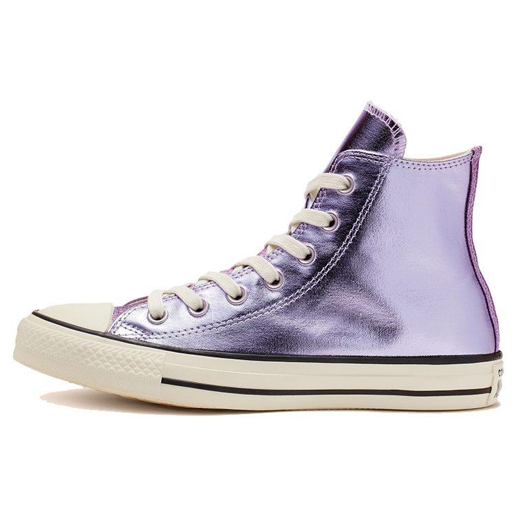 Converse Кеды Chuck Taylor All Star Блестящие Металлик Высокие Фиолетовые Женские 564852C