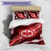 Eintracht Frankfurt Football Printed 3 Pieces Bedding Set, Comfortable Skin Friendly Bedroom Duvet Cover Set