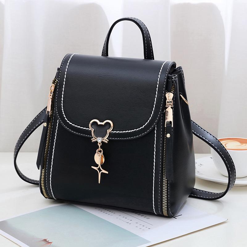 Internet Celebrity Small Square Bag Double Shoulder Women's Backpack Popular Bag 2025 New Trendy Versatile Shoulder Messenger Bag Women's Bag