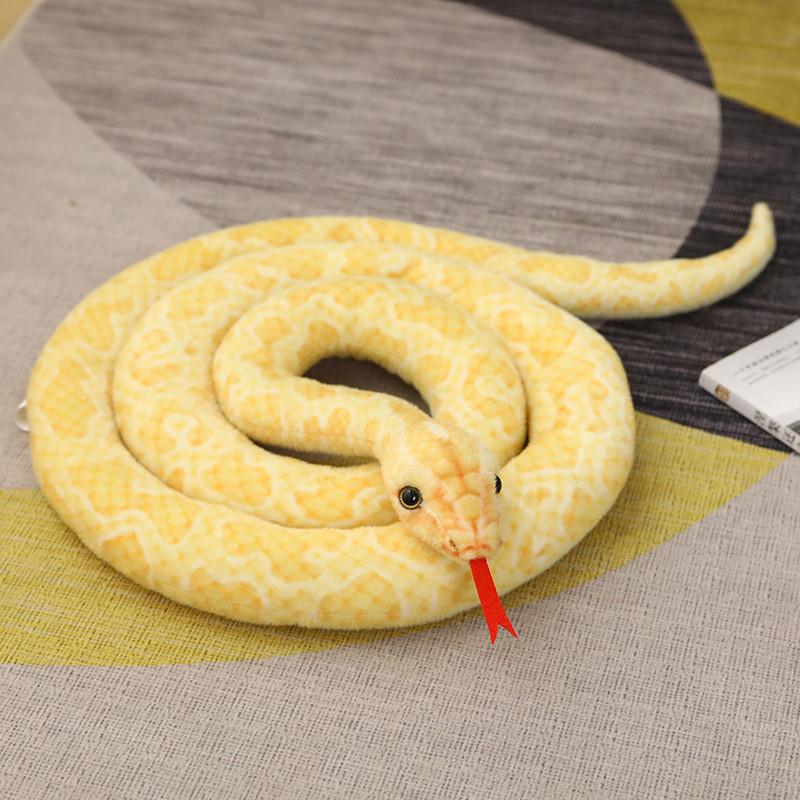 Giant Anaconda Plush Toy Super Soft Pp Cotton Snake Stuffed Animal For Children