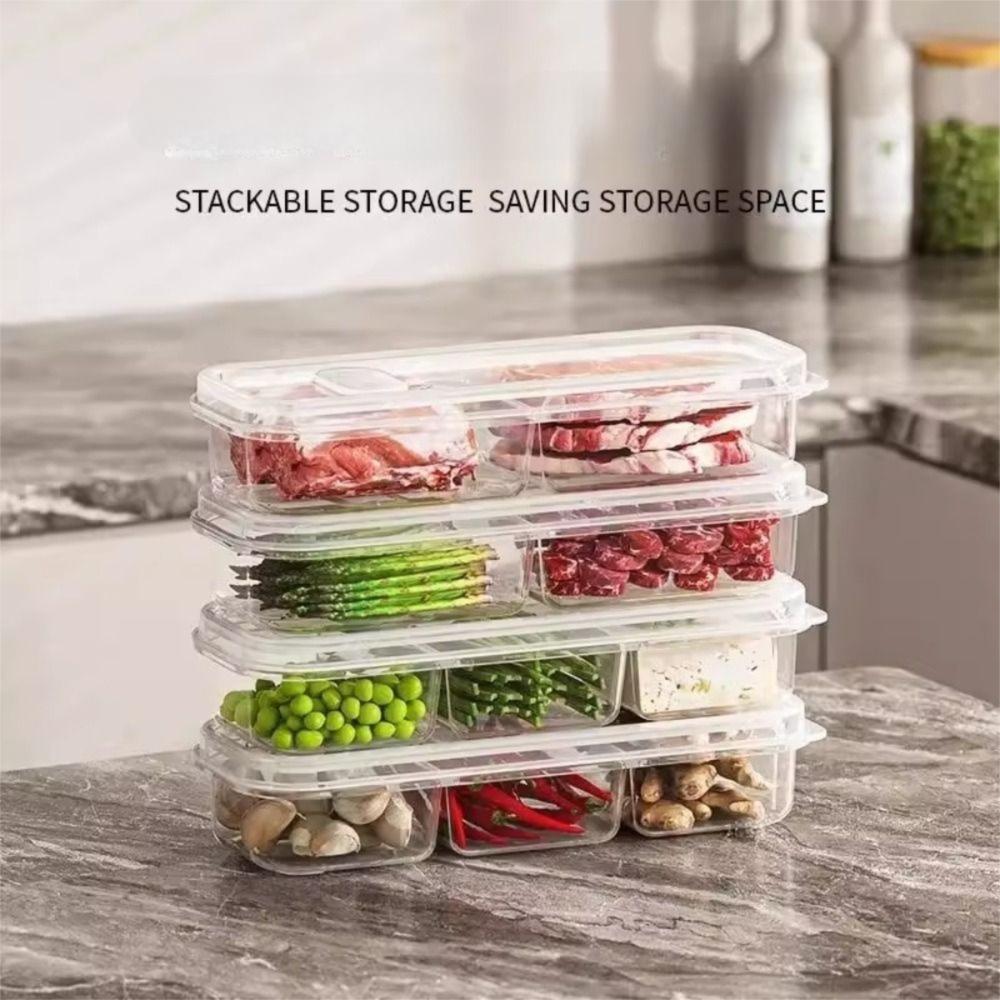 Многофункциональный контейнер для хранения в холодильнике, контейнер для хранения в холодильнике для сохранения свежести, кухонный органайзер