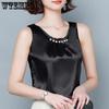 Атласный жилет без рукавов, камзол, женская одежда, жилет с кружевной строчкой внутри и снаружи весной и осенью, женская свободная нижняя рубашка в западном стиле Tide