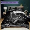 Treble clef Pattern Bedding uilt Set uilt Cover Pillowcase Home Decoration Birthday Gift (1 * duvet cover + 2 * pillowcase  without core)