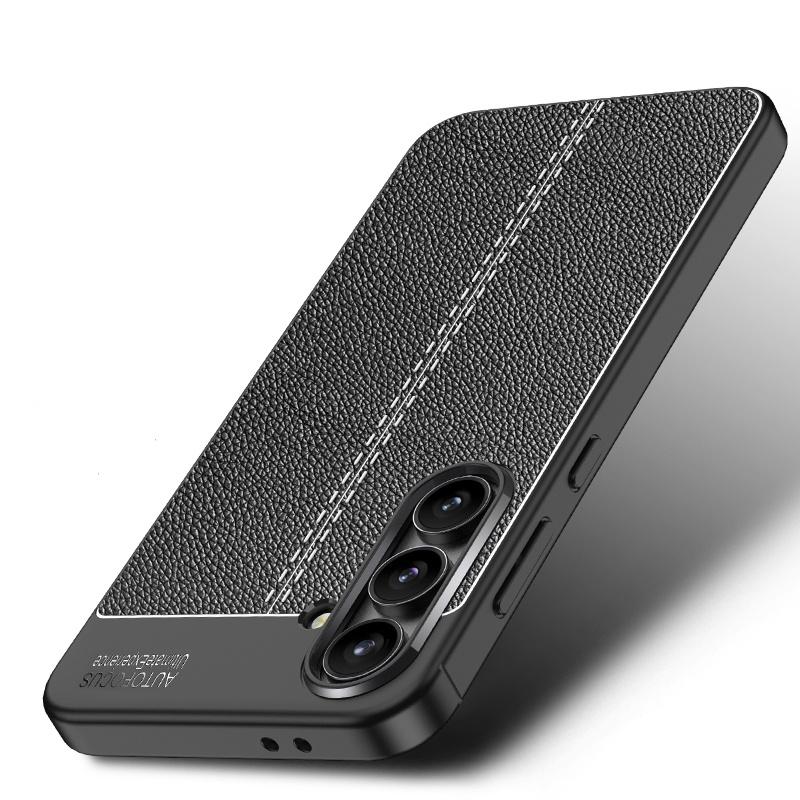 Для Samsung S24 FE Чехол Накладка Samsung S24 FE Capa Новый Противоударный ТПУ Телефон Задний Бампер Кожаные Fundas Samsung Galaxy S24 S 24 FE
