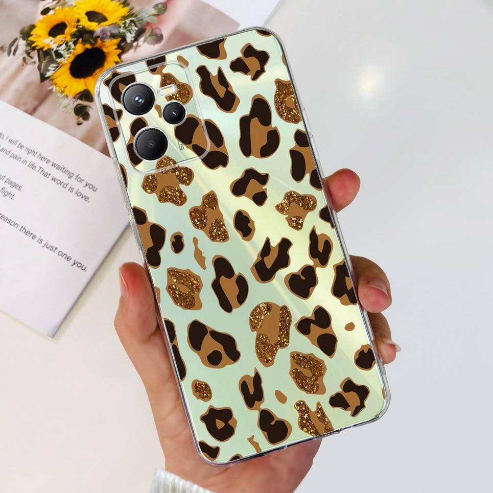 Чехол для Realme C35 RMX3511 Красивый Цветок Мягкий Силикон Fundas Маска для Телефона Для Realme Narzo 50a Prime Задняя Крышка Fundas