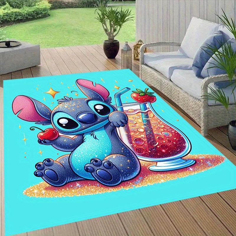 1pc Stitch Pattern Area Rug Soft Flannel Floor Mat for Living Room,Office,Bedroom and Carpet,Sofa Coffee Table Floor Mat