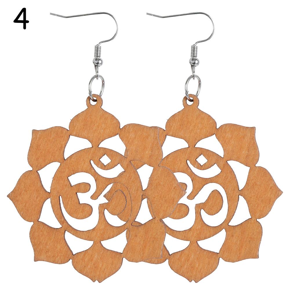 Craft Wood Earrings Bohemian Dangle Earrings Pendant Earring Making African