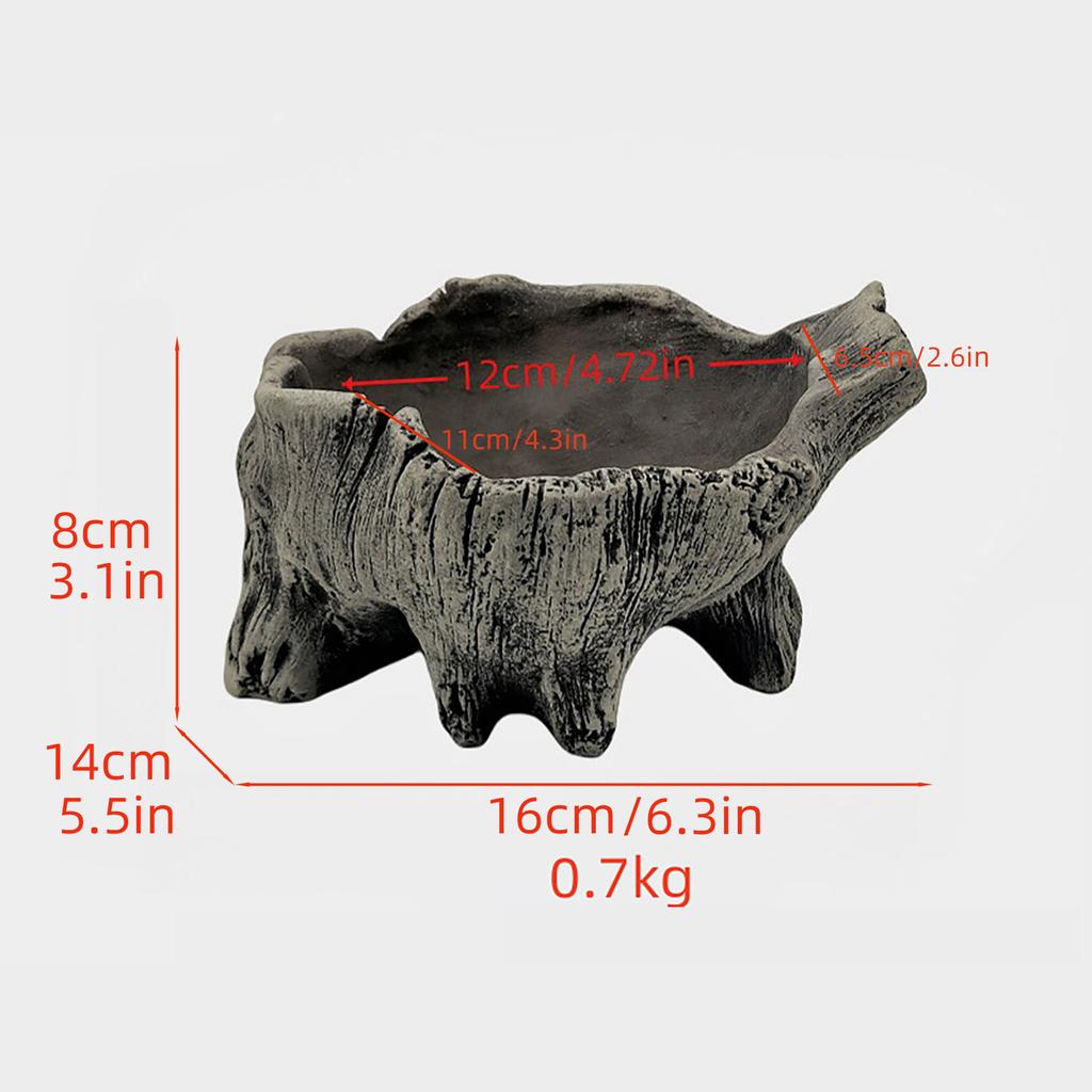 Искусственная коряга, суккуленты, кашпо в деревенском стиле, кактусы, цветочные горшки для маленьких растений, цветочная композиция, скульптура пней