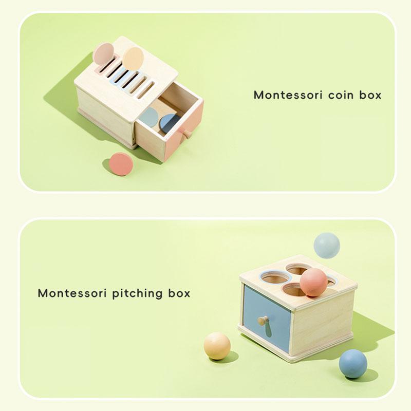 Montessori Classification Game Early Education Coin Toss Classification Box Color Cognition Shape Matching Blocks Teaching Aid