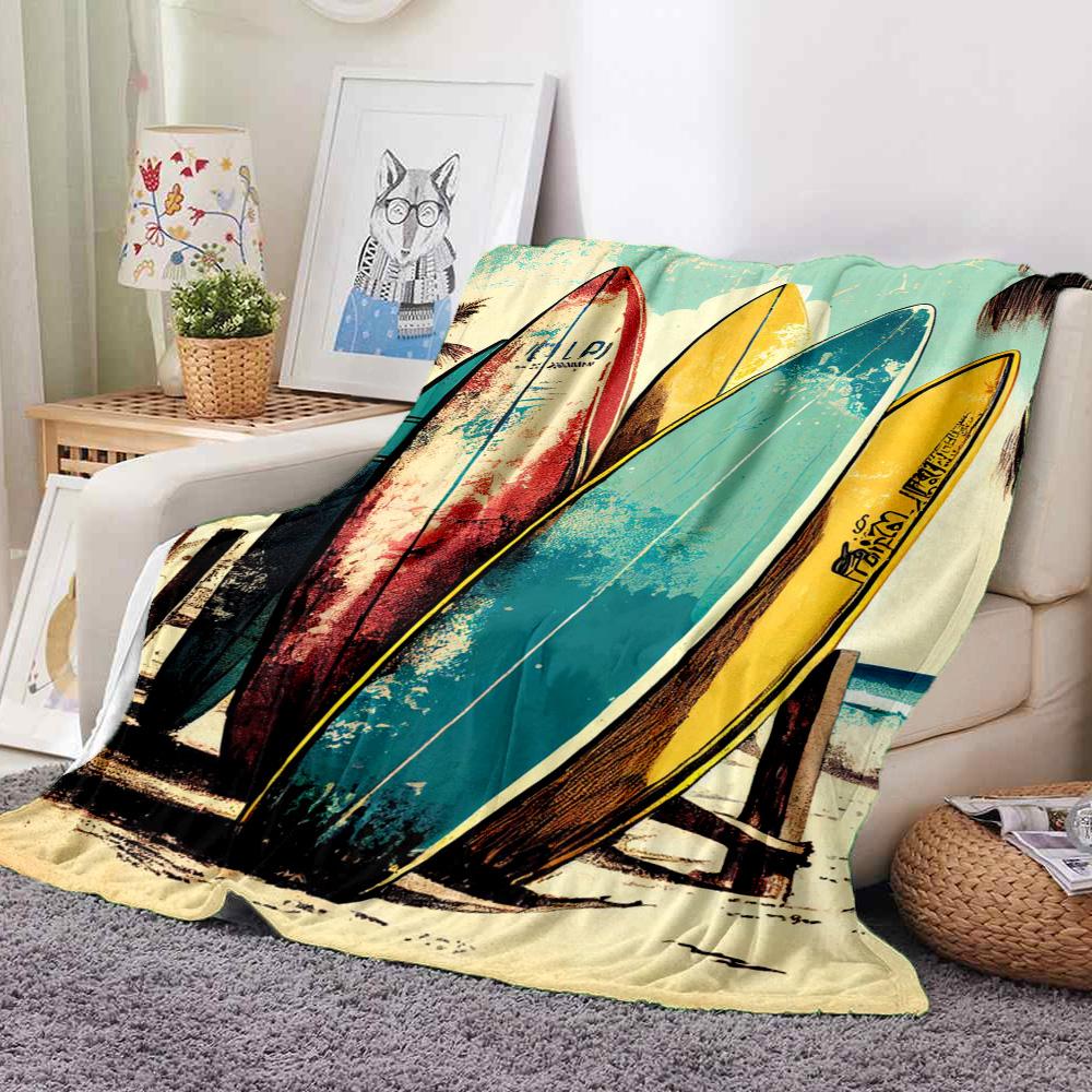 Board Flannel Blanket Throw Blanket Soft Warm Sofa Bed Camping home Decor Unique Christmas Gift C9261372
