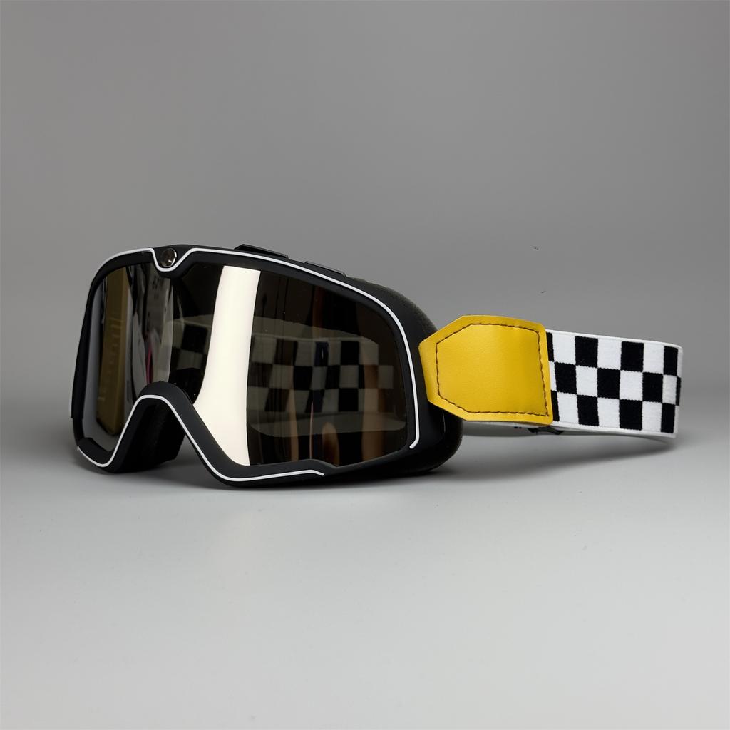 Ретро очки для езды на мотоцикле Cafe Racing Motorcycle MX ATV Classic Ветрозащитные очки Солнцезащитные очки для бездорожья Очки для катания на лыжах Уличные очки унисекс