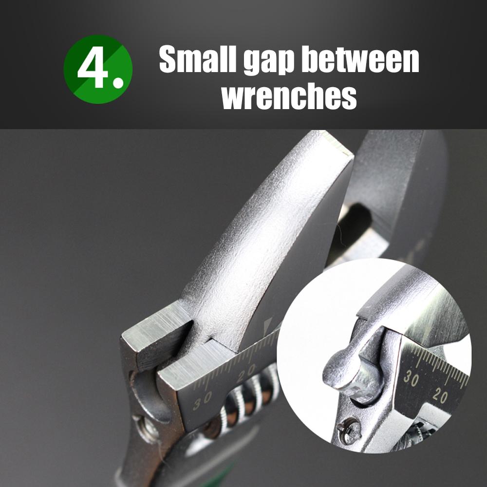 6 Inch Adjustable Wrench Non-slip handle Monkey Spanner Open End Wrenchs Repair Hand Tool