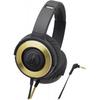 Audio Technica Solid Bass Portable Headphones Heavy Bass Black Gold Ath Ws550 Bgd Black Gold