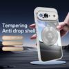 For Google Pixel 9 Magnetic Case PC+TPU Phone Cover with Rotating Metal Kickstand,Lens Protector