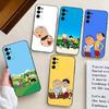 Милый Чехол для Телефона L-Lolek и B-Bolek-LB-es Для Samsung S25,S24,S21,S22,S23,S30,Ultra,S20,Plus,Fe, Мягкий Силиконовый Черный Чехол
