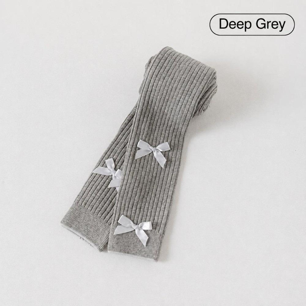 Slim-Fit Girls Bow Leggings Skin-Friendly Children Ankle Pants Girls 1-6 Years Old