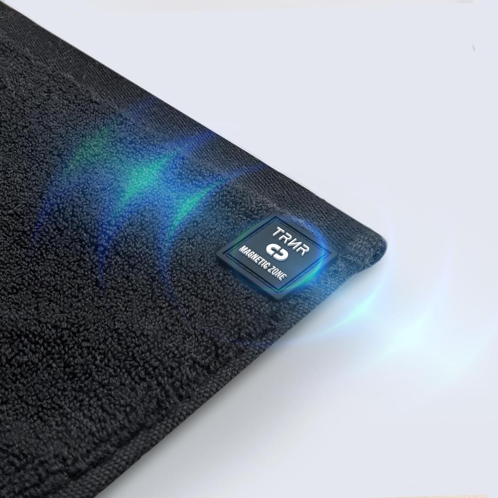 [TRNR] Спортивное полотенце для тренировок, Полотенце для лица, Полотенце для спортзала, Хлопок, Впитывающее, Быстросохнущее, Идеально для клубных занятий, Вытирания пота, Черное, Большое