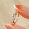 Star Dream Moissanite Fashion Ring: High-End Luxury Design, Versatile Proposal or Wedding Band with Super Flash.