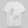 Women's Plus Size Classic T-Shirt Cartoon Cat And Flower Graphic 100% Cotton Tee